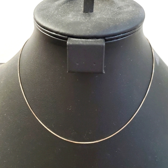 Sterling Silver 925 Box Chain Necklace - Picture 3 of 3